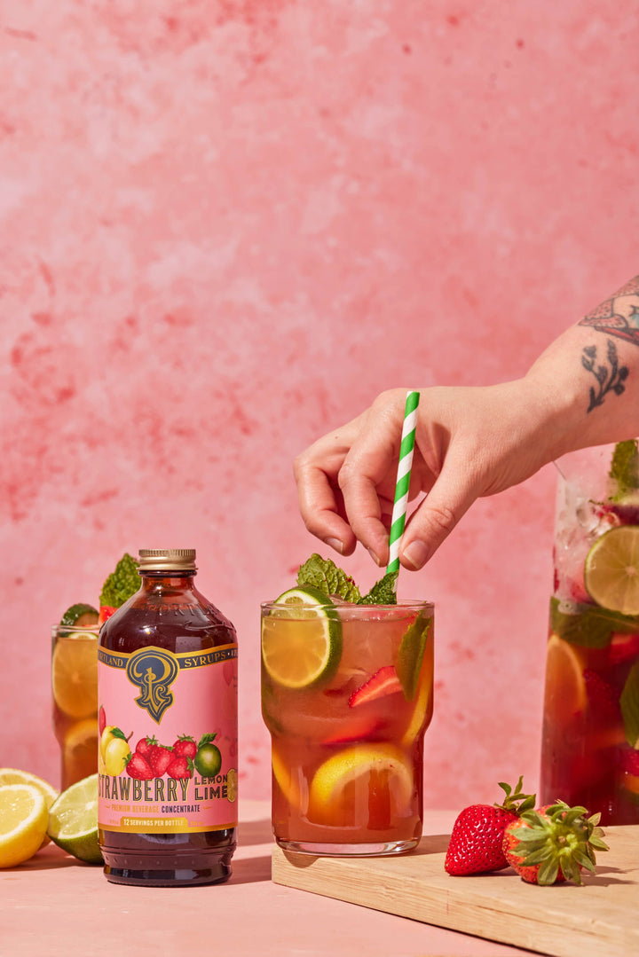 Strawberry Lemon Lime Syrup, 12oz