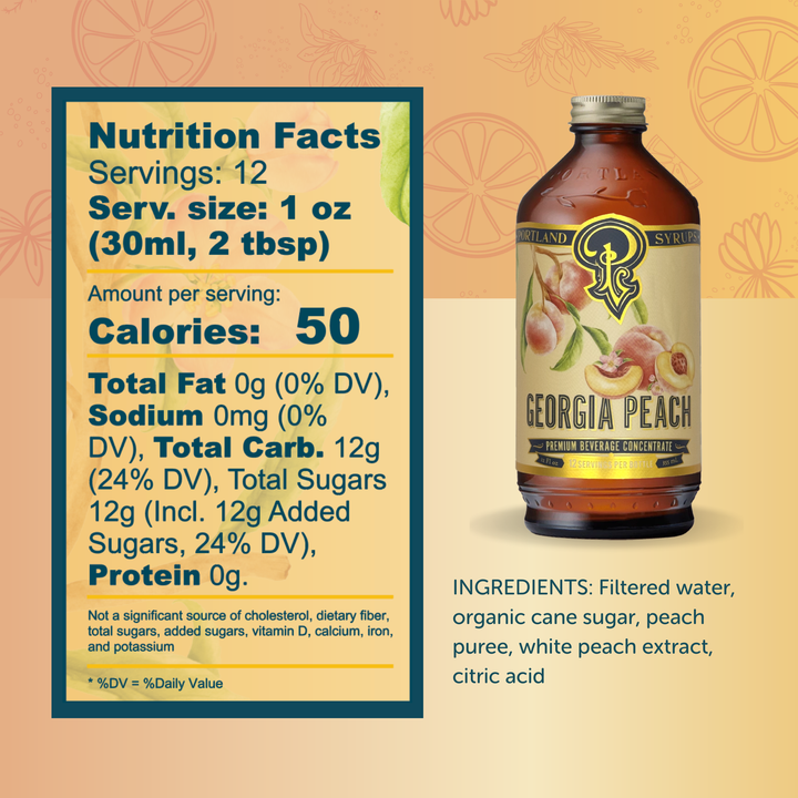 Georgia Peach Syrup, 12oz