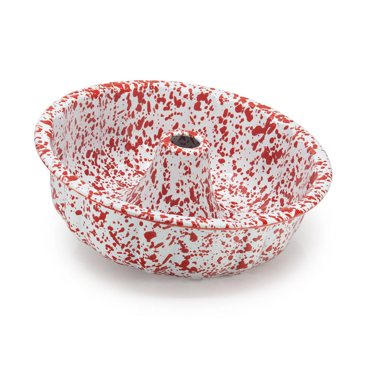 Splatter Enamelware Bundt Pan
