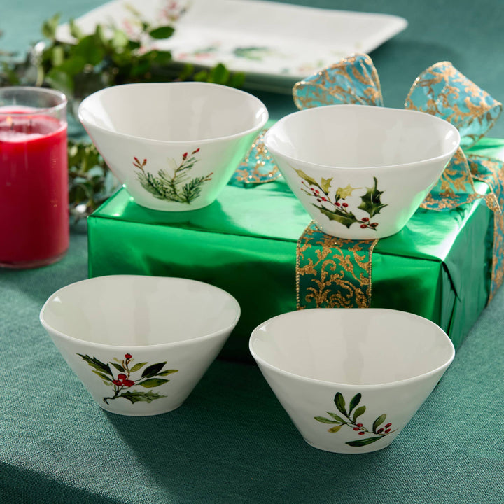 Holly and Vines Ice Cream Bowl
