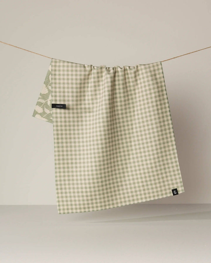 Sage Blossom Luxe Kitchen Towel