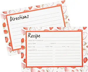 Strawberry Fields Recipe Cards