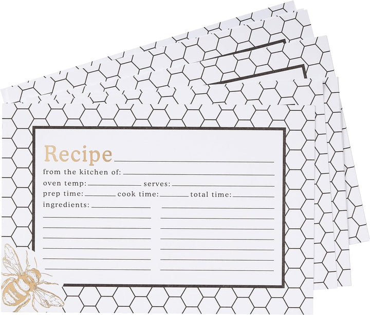 Honeycomb Hive Recipe Cards