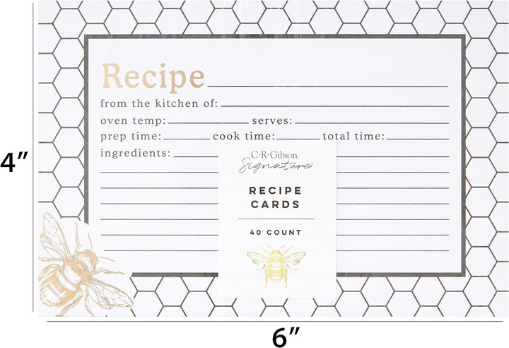 Honeycomb Hive Recipe Cards