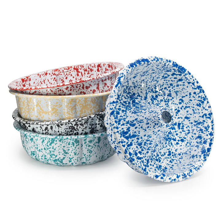 Splatter Enamelware Bundt Pan