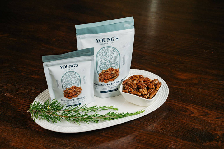 Roasted & Salted Pecans Pouches, 3.5oz