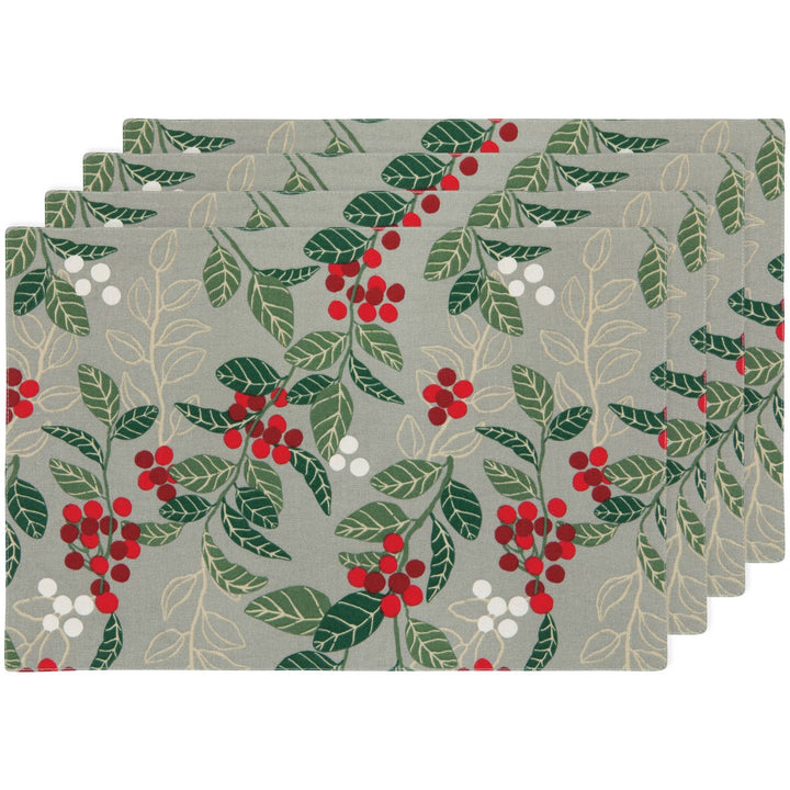 Merry Berry Christmas Placemat Set of 4