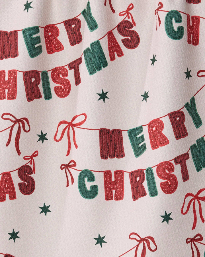 Christmas Banner Tea Towel - Holiday 2026