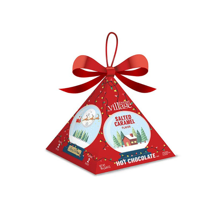 Hot Chocolate Snow Globe Pyramid