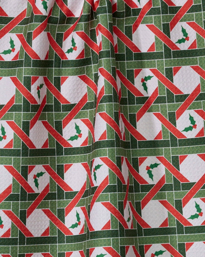 Yuletide Lattice Kitchen Tea Towel