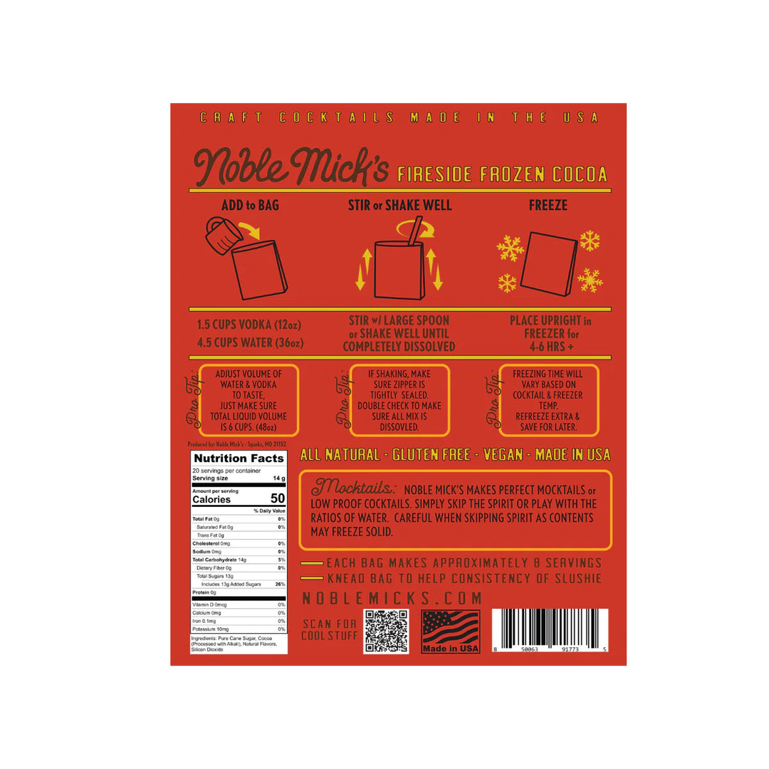 Noble Mick's Frozen Fireside Frozen Cocoa