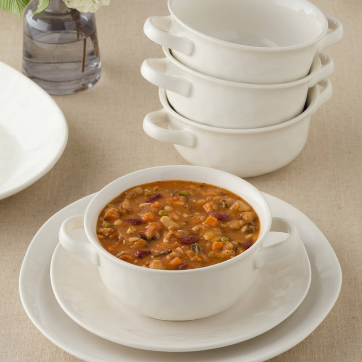 Linen Cream Soup Crock