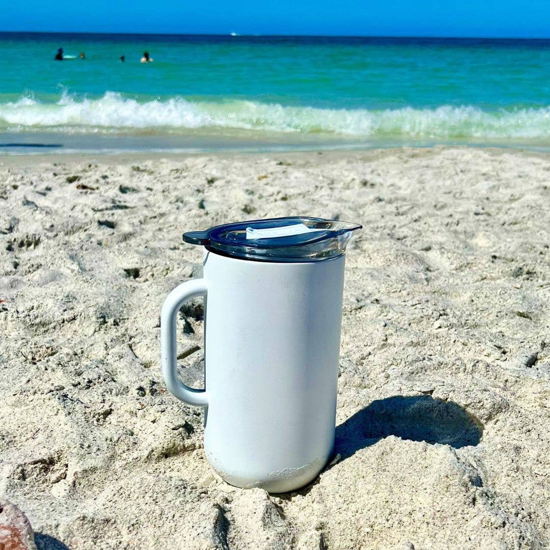 From Picnic to Patio: Insulated Pitcher in White Icing
