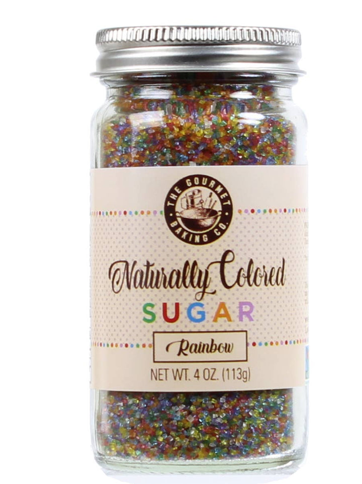 Naturally Colored Rainbow Sugar 4oz