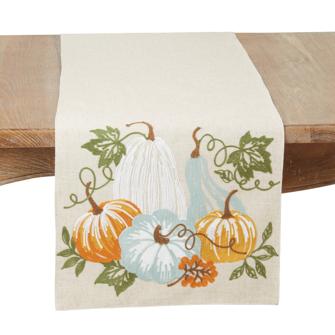 Harvest Bounty Pumpkin Table Runner