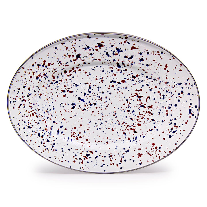 Golden Rabbit Enamelware Americana Oval Platter