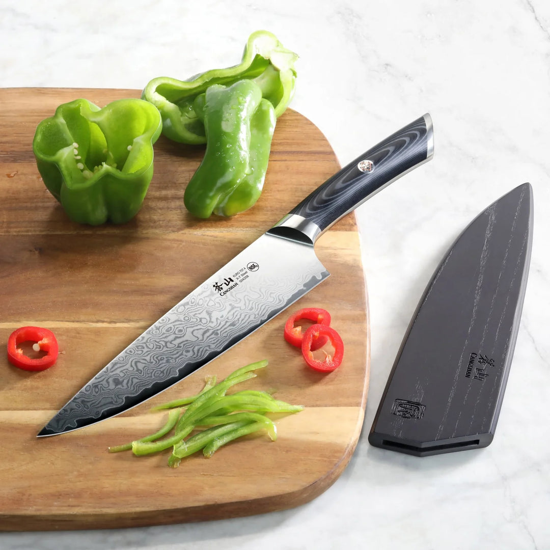 Kuro Series 8" Chef's Knife with Sheath