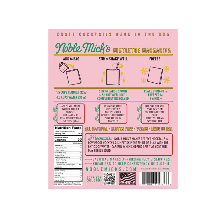 Noble Mick's Frozen Cranberry Mistletoe Margarita Frozen Cocktail