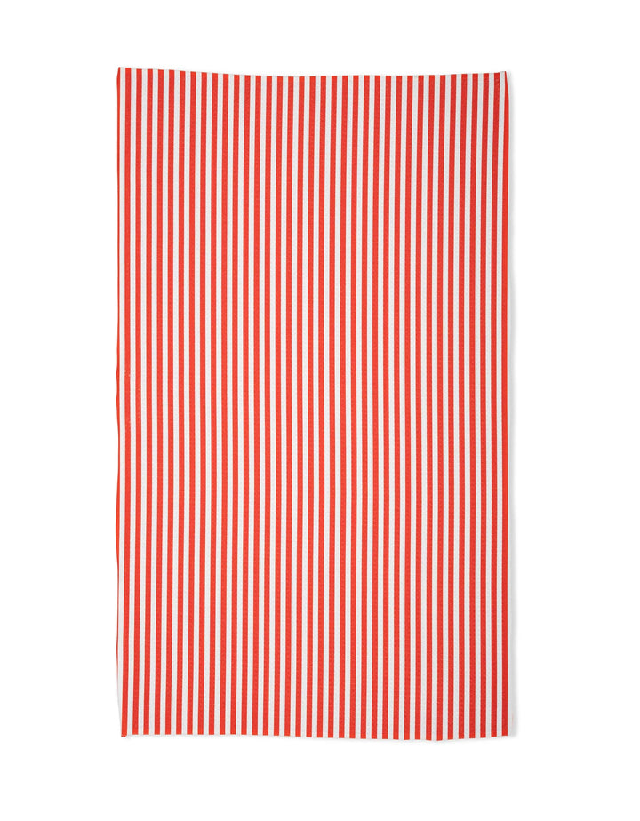 Summer Stripe Red Kitchen Tea Towel