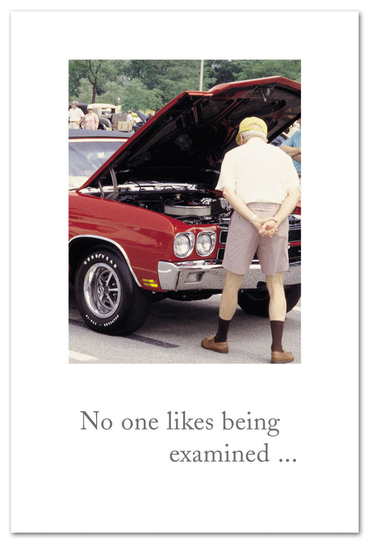 Man Looking Under Hood Feel Better Card