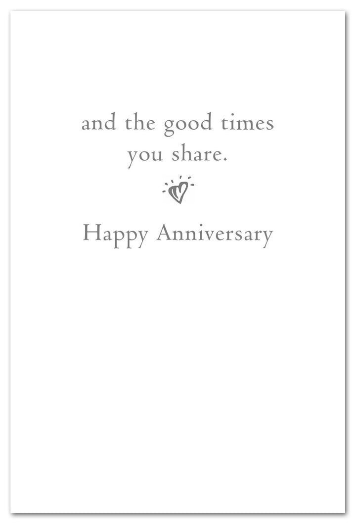 Wine Glasses by Sea Anniversary-to-Couple Card