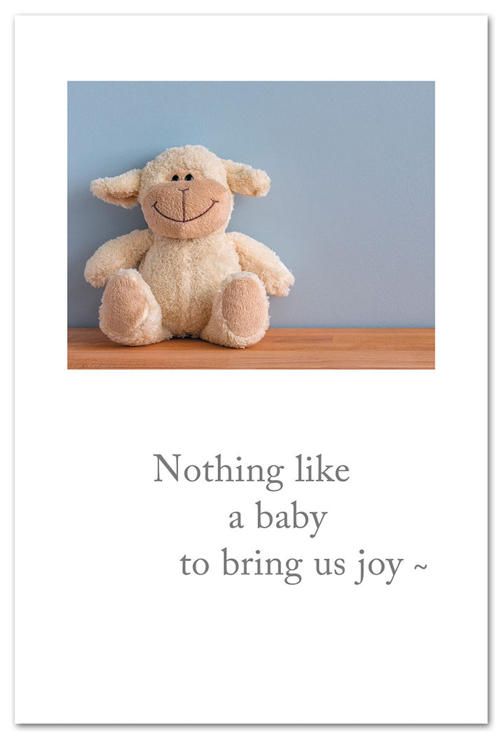 Plush Monkey New Baby Card