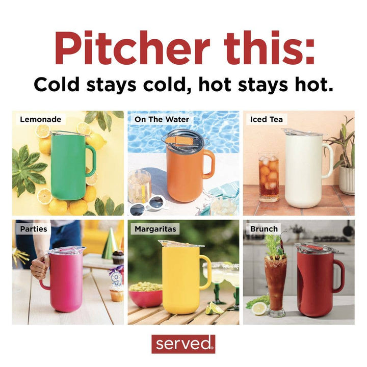 From Picnic to Patio: Insulated Pitcher in White Icing