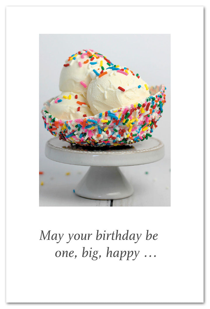 Sprinkly Ice Cream Birthday Card