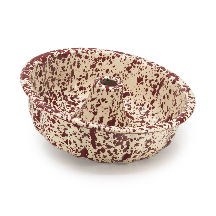 Splatter Enamelware Bundt Pan