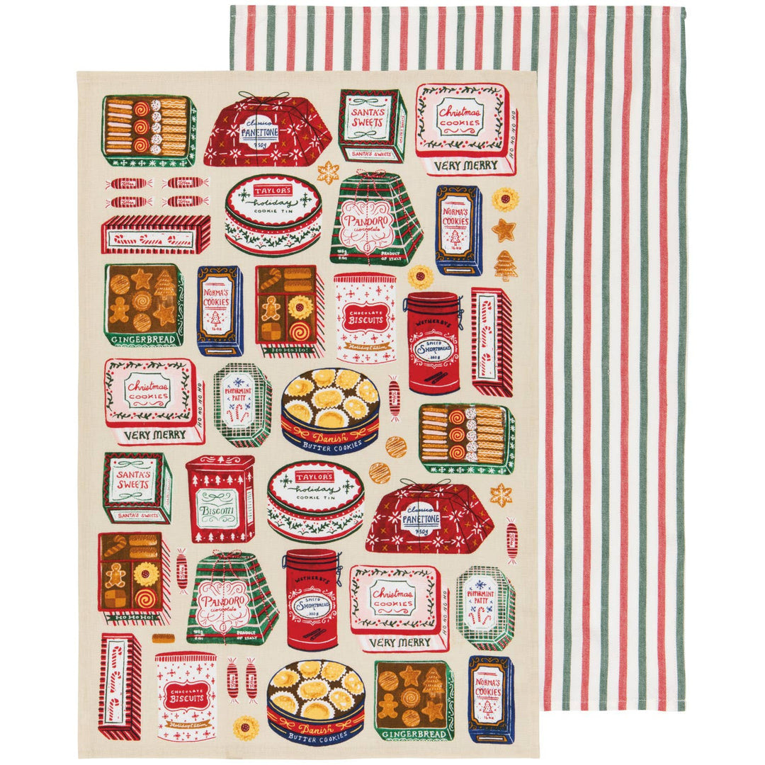 Sugar & Spice Christmas Dishtowels Set of 2
