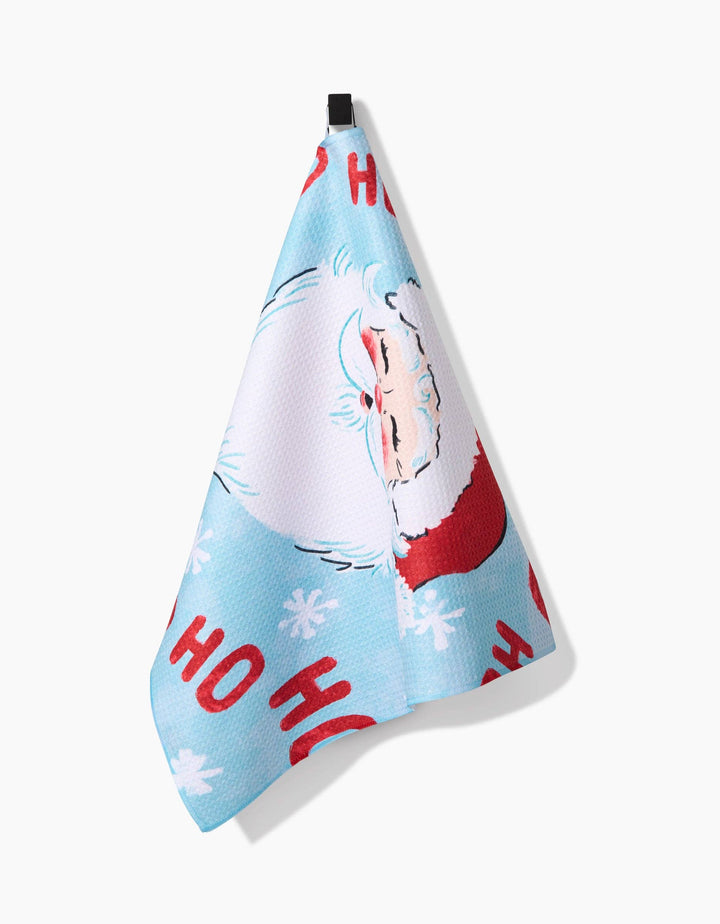 Merry Santa Claus Kitchen Tea Towel