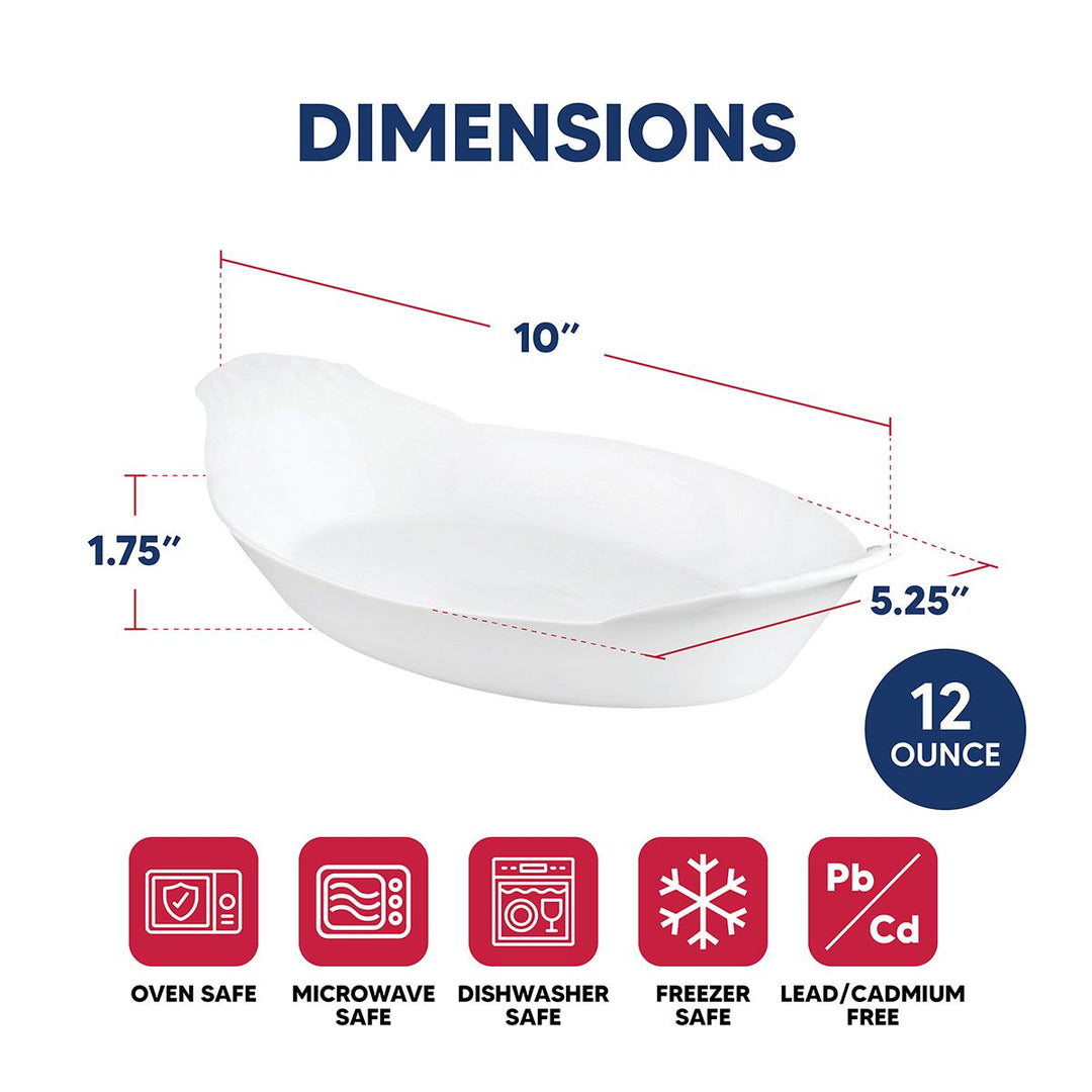 Au Gratin 10" Oval Dish