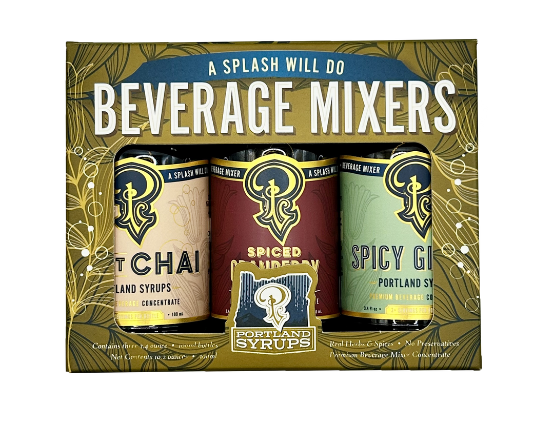 Portland Syrups Gift Set Gold Standard Cocktail / Mocktail Drink Mixers