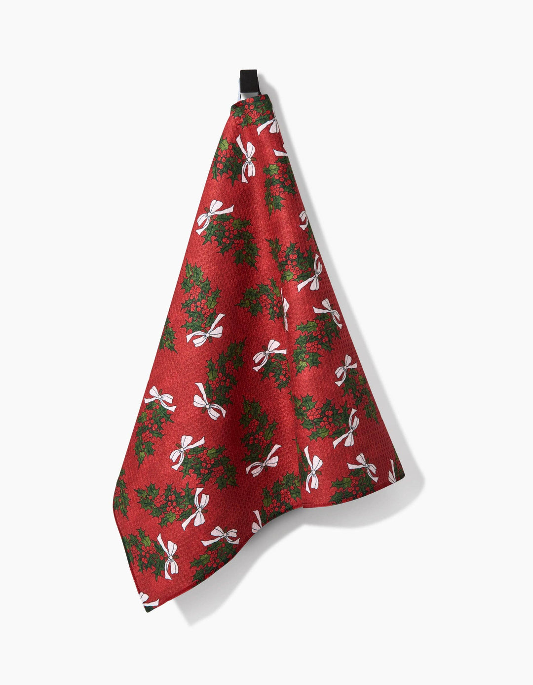 Christmas Berry Bow Kitchen Tea Towel