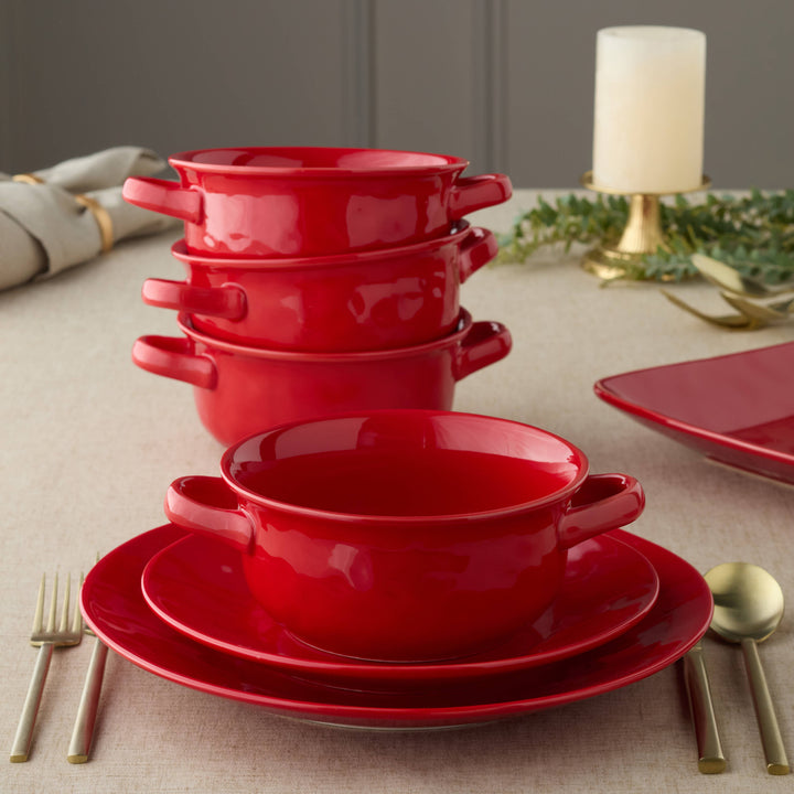 Berry Red Soup Crock