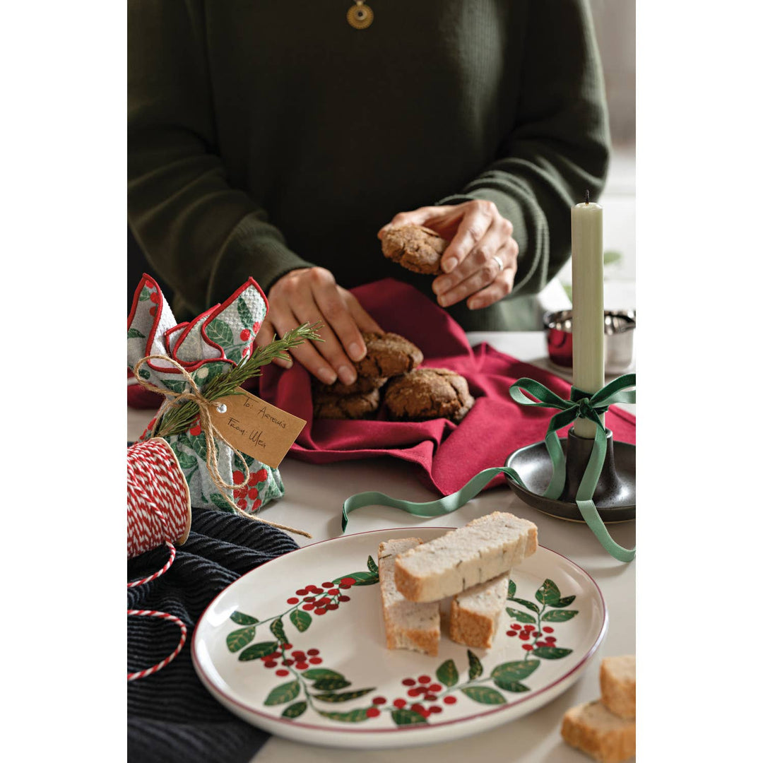 Merry Berry Christmas Shaped Dish