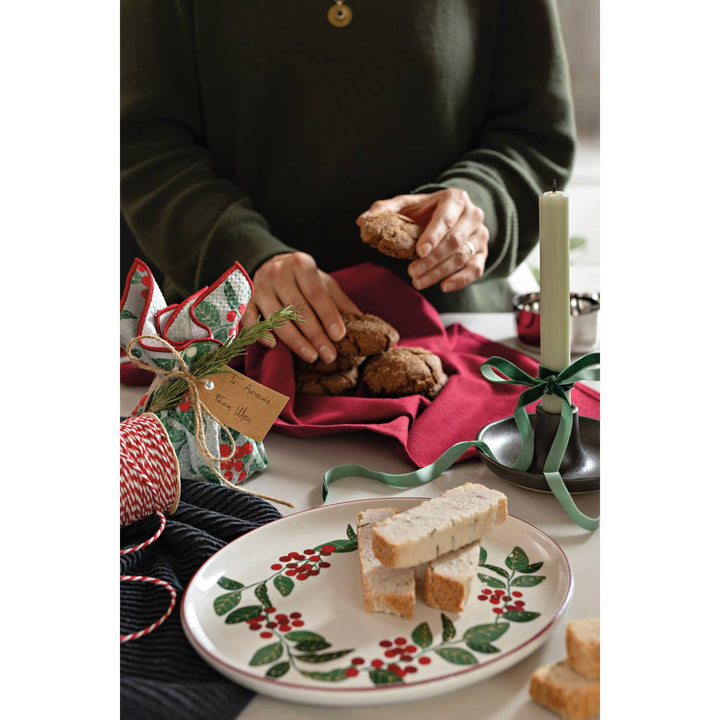 Merry Berry Christmas Shaped Dish