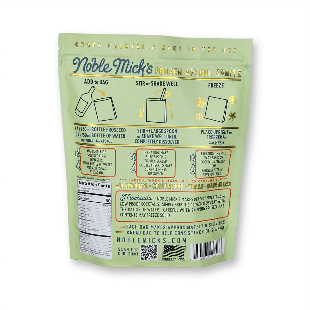 Noble Mick's Frozen Aperol Sprtiz