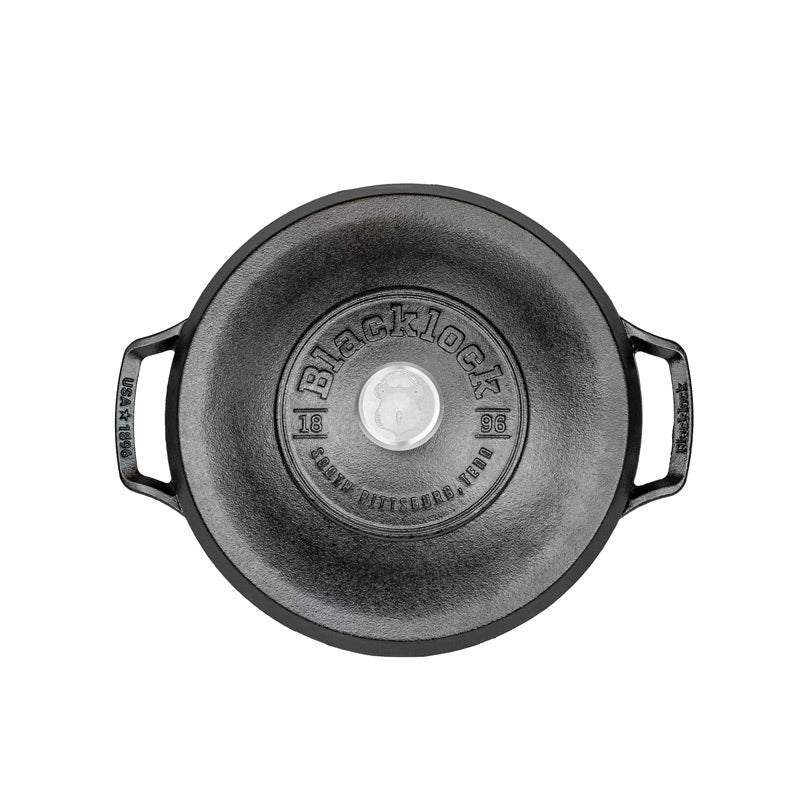 Lodge Blacklock 5.5 Qt Triple Seasoned Cast Iron Dutch Oven - Thumbnail 4