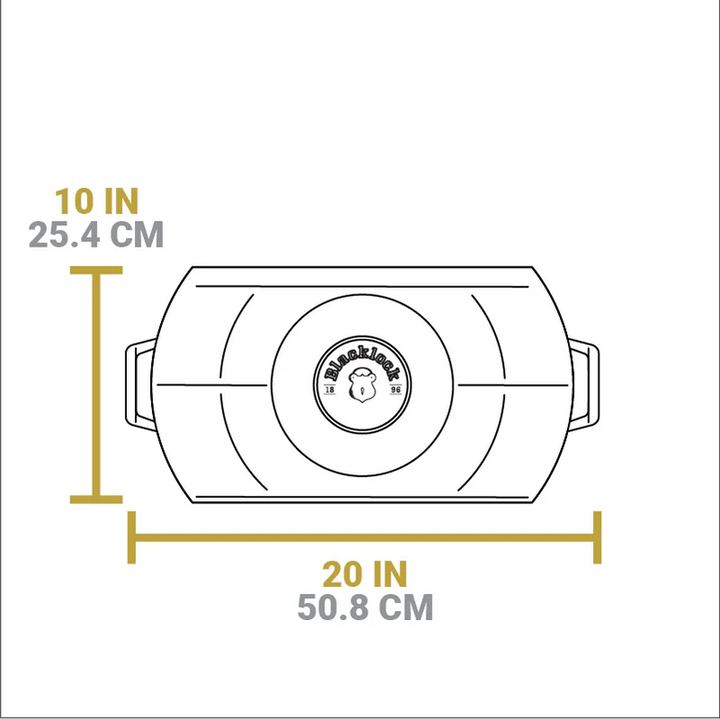 Blackock Cast Iron Double Burner Griddle