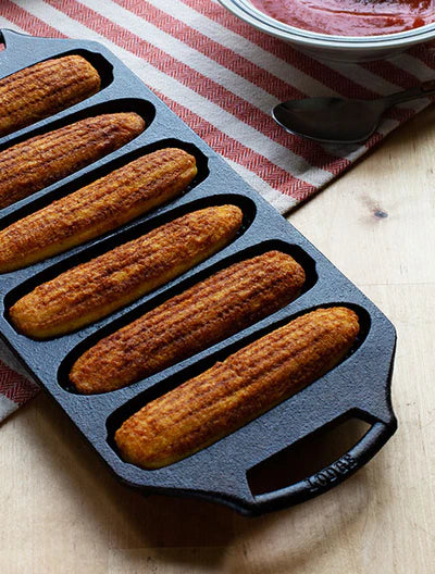 Cast Iron Cornstick Pan, 6 Stick