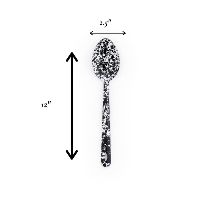 Crow Canyon Splatter Large Serving Spoon 12"