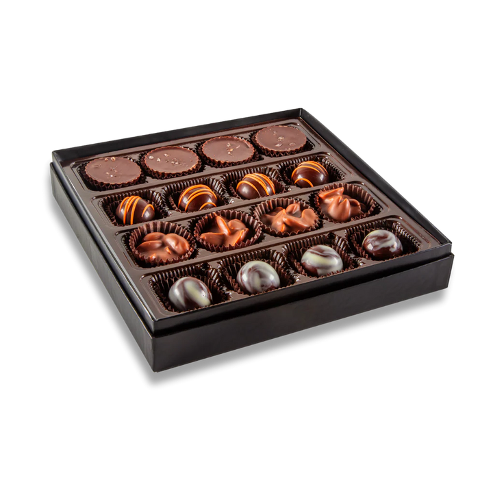Bourbon Barrel Assorted Artisan Chocolates, 16 Piece Box