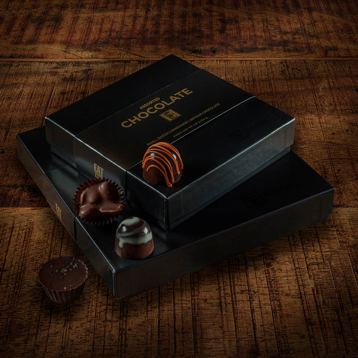 Bourbon Barrel Assorted Artisan Chocolates, 9 Piece Box