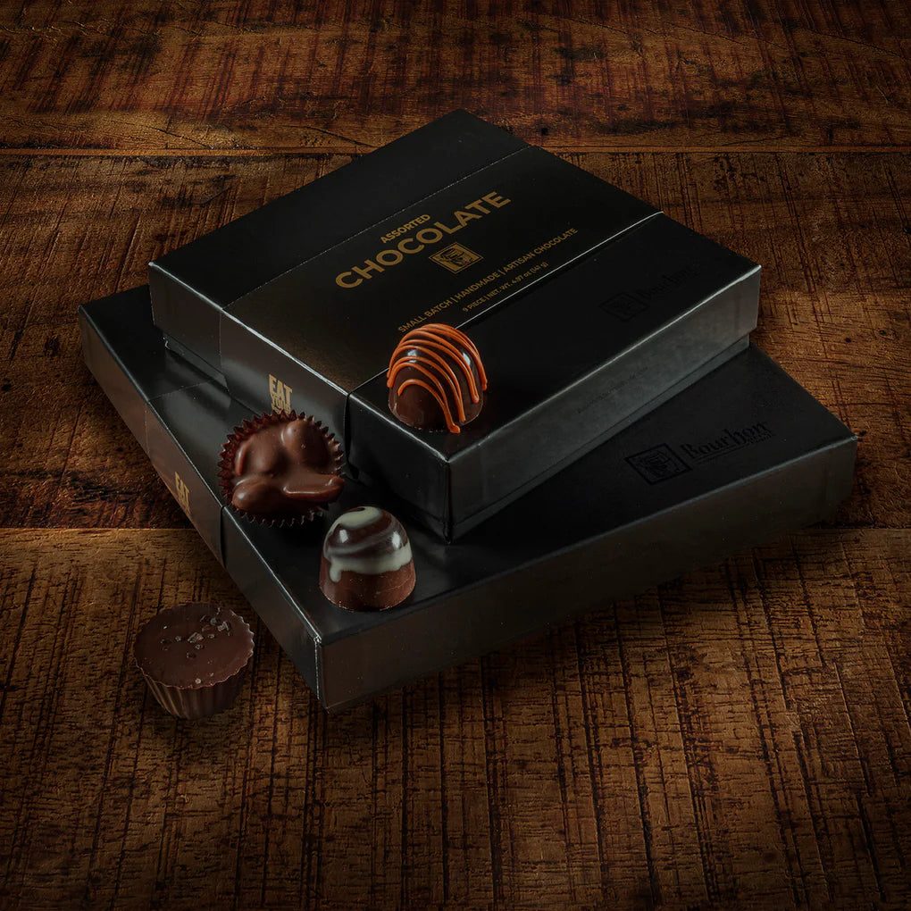 Bourbon Barrel Assorted Artisan Chocolates, 16 Piece Box – The Cook's Nook