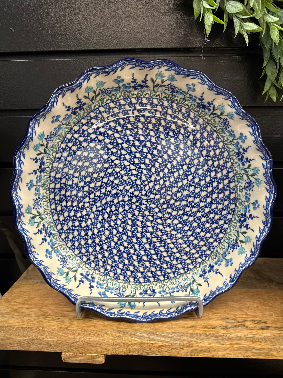 Fluted Pie Dish - Payton Baumgartel & Colton Rausch Wedding