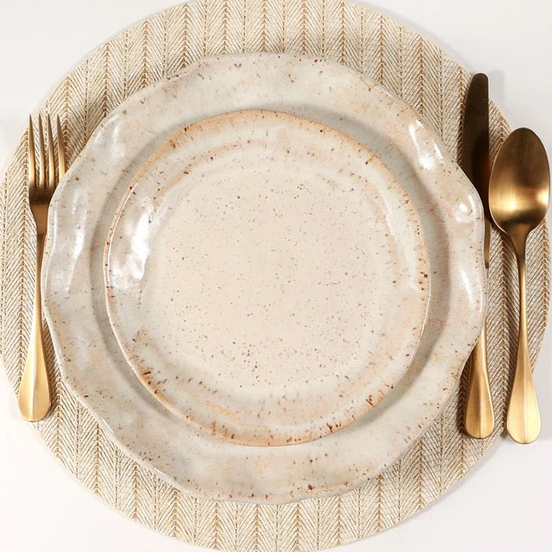 Etta B Pottery Ruffled Sauce Dish