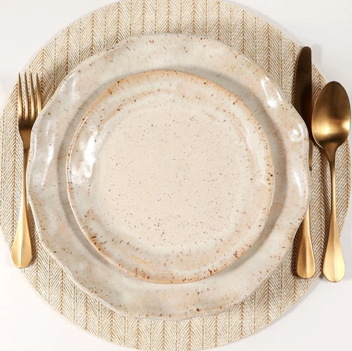 Etta B Pottery Ruffled Sauce Dish