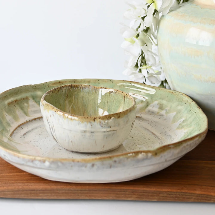 Etta B Pottery Chip & Queso Bowl