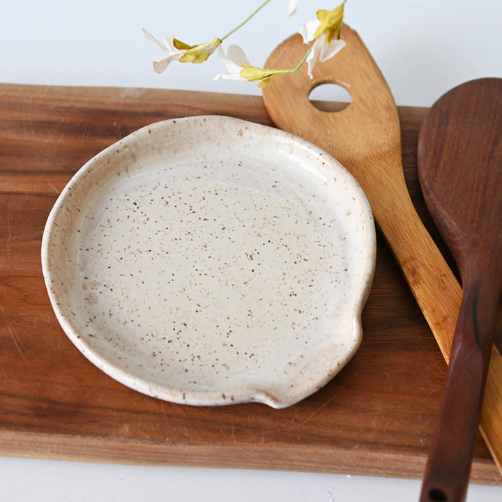 Etta B Pottery Round Spoon Rest